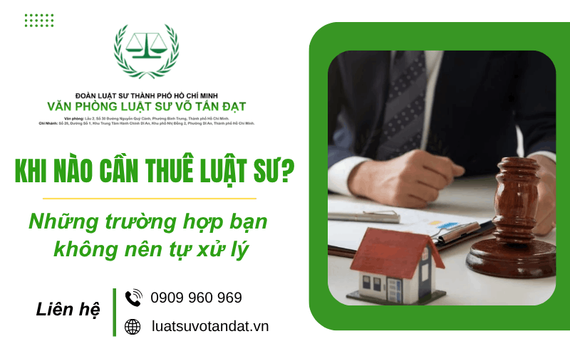 khi nào cần luật sư